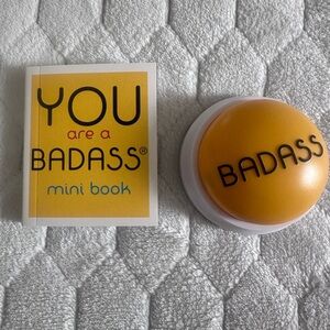 You are a Bad— Mini Book & Affirmation Button